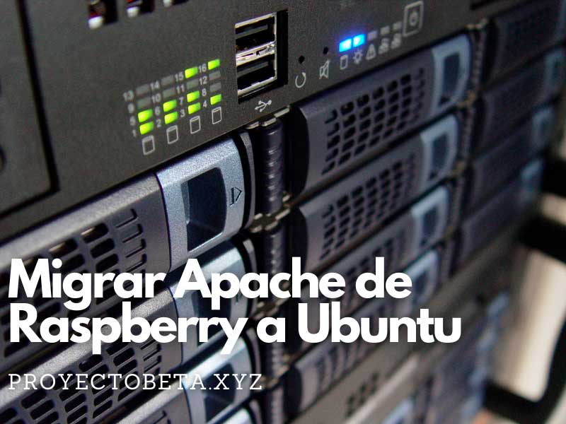 migrar apache raspberry docker ubuntu